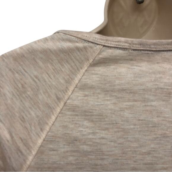 Rewind Boho Inspired Red White Blue Scoop Neck Roll sleeve Mixed Media Top - Picture 8 of 16